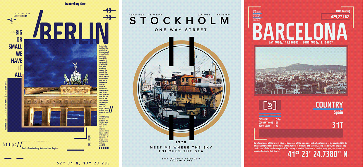 Free 3 AI Posters — Berlin, Stockholm, Barcelona Image 0