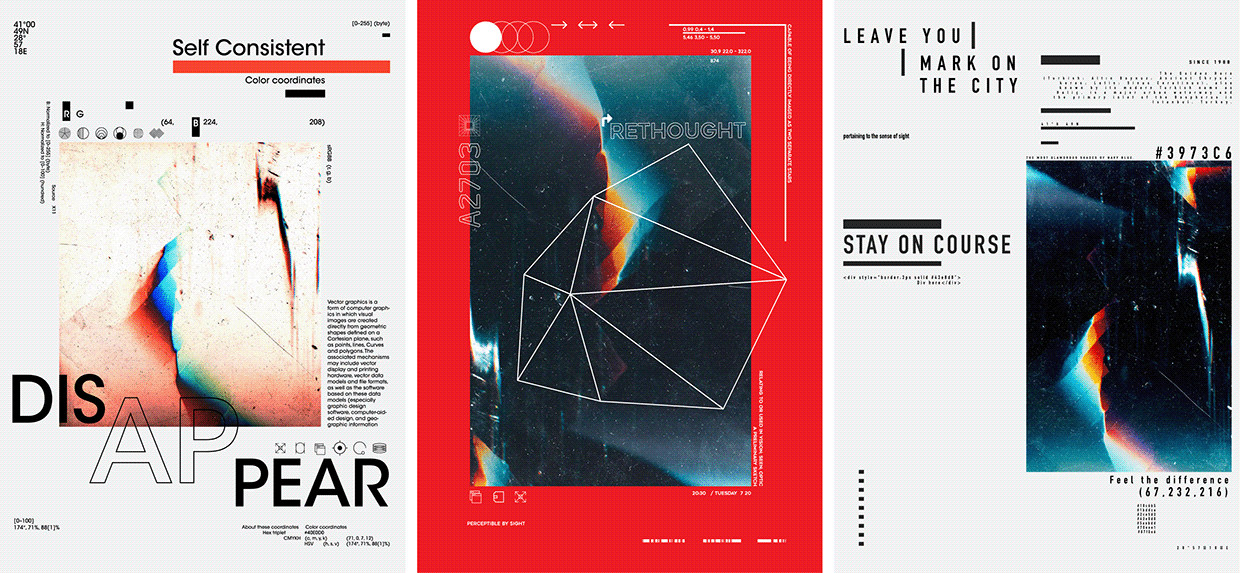 Free 3 AI Posters — Experimental Glitch & Typography Image 0