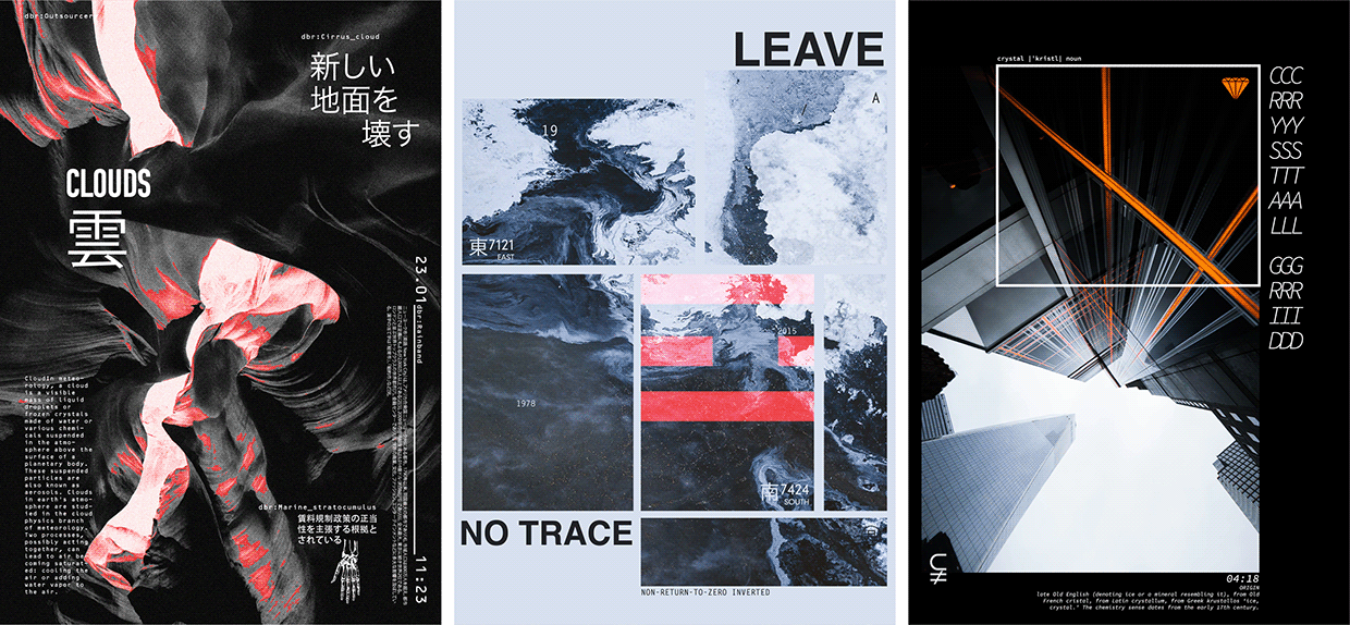 Free 3 AI Posters — Clouds, No Trace, Crystal Image 0