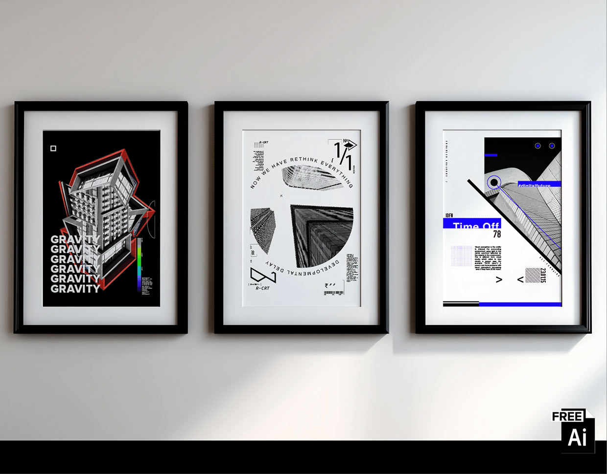6 Free A3 Posters – Editable AI Files Image 1