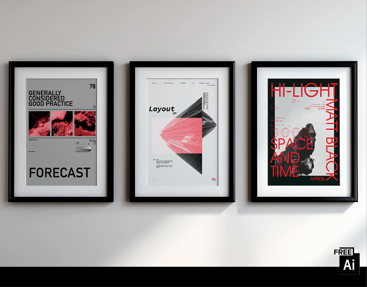 3 Free A3 Posters – Forecast / Layout / Space & Time Image 0