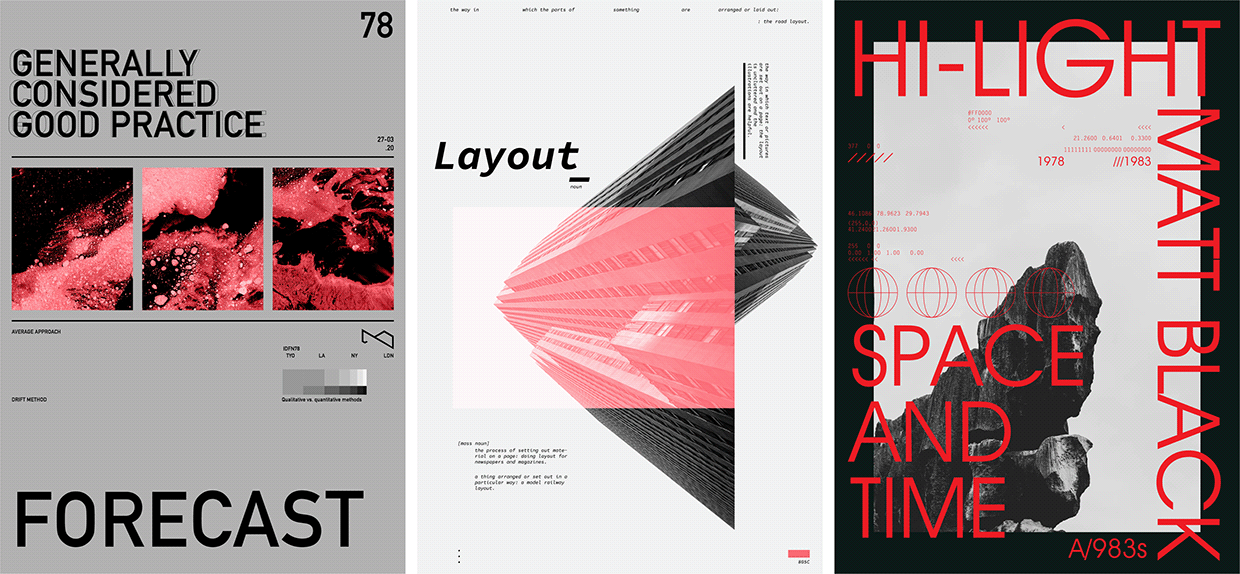 3 Free A3 Posters – Forecast / Layout / Space & Time Image 1