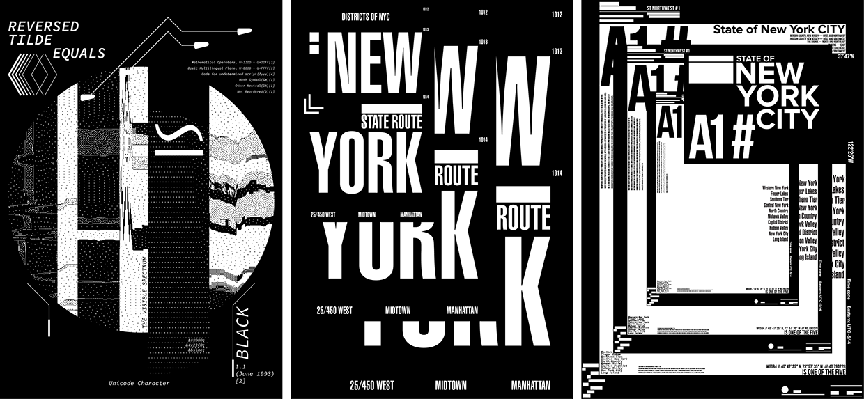 3 Free A3 Posters – Typographic Systems / New York City Image 1
