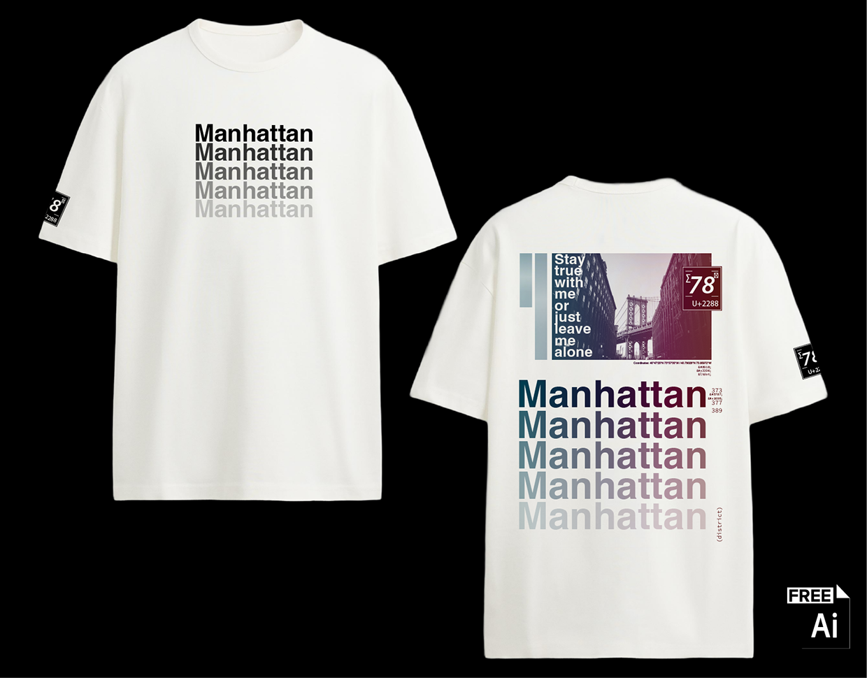 Manhattan: Typographic A3 Poster Collection (Free) Image 4