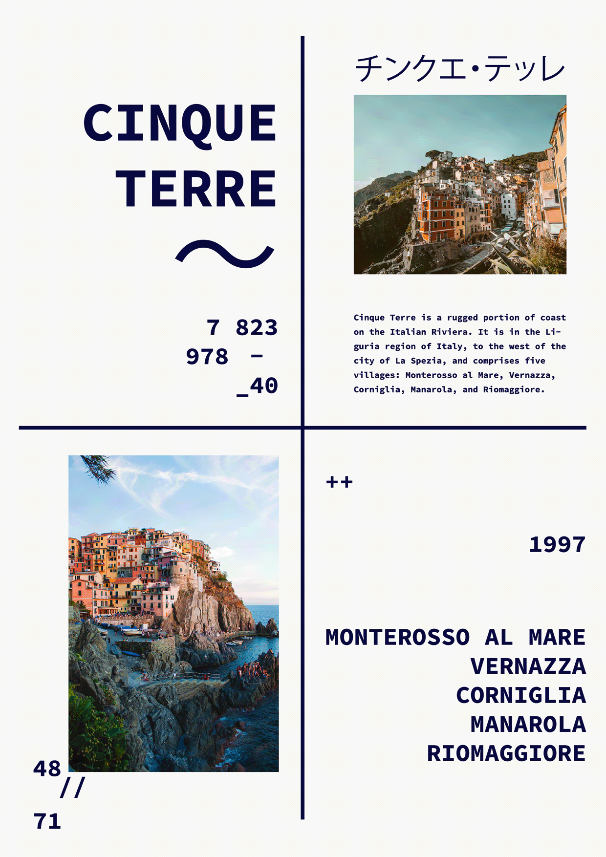 Cinque Terre — 8 Poster Collection Image 1