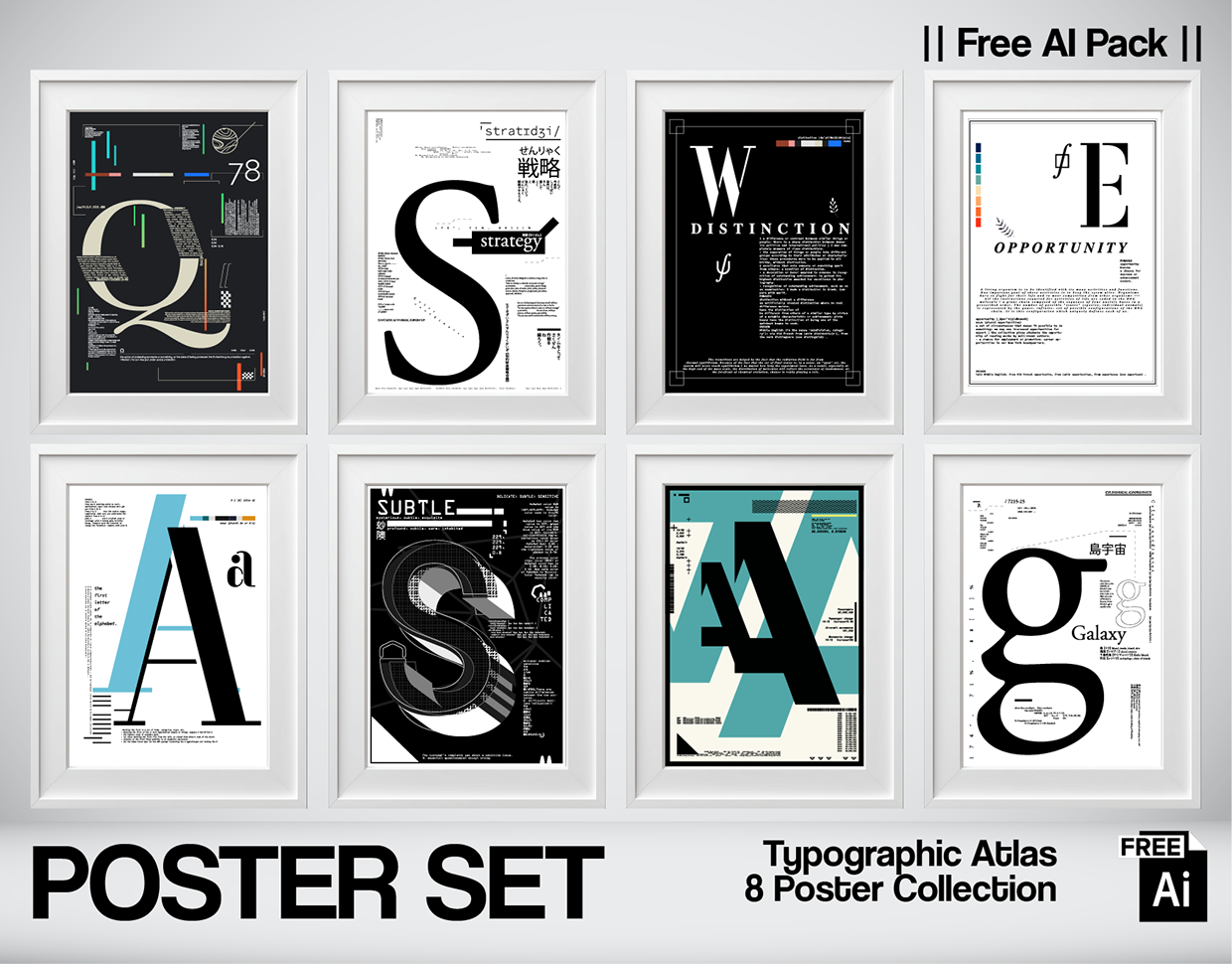 Typographic Atlas – Volume X FREE VECTOR