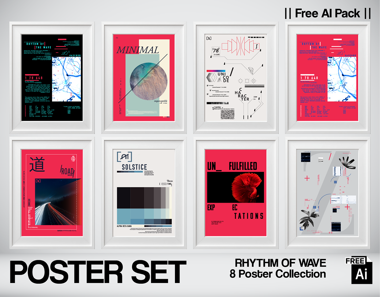 RHYTHM OF THE WAVE — Experimental Poster Collection