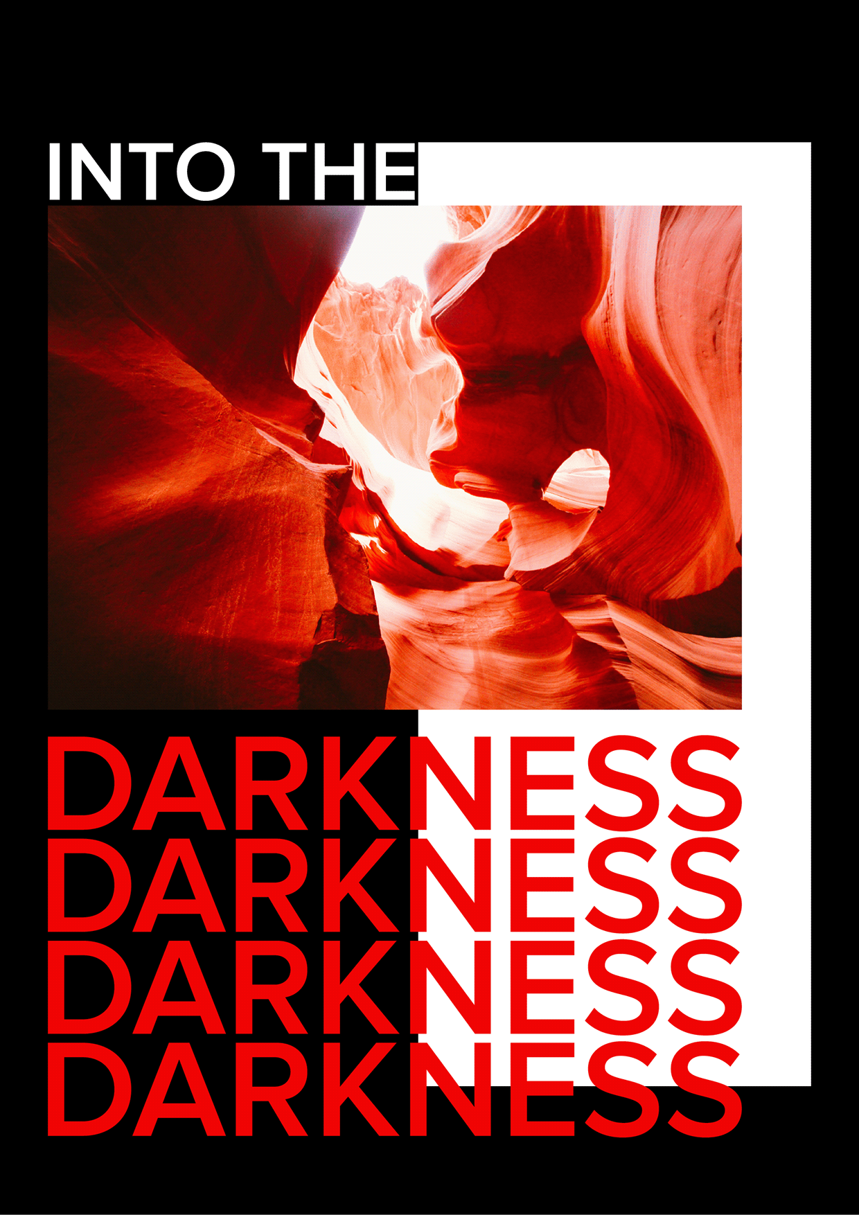 DARK FRAMEWORK — Experimental Poster Set Image 1