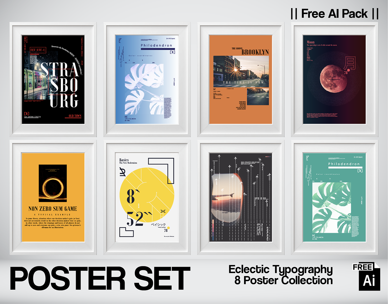 VISUAL ARCHIVE - Eclectic Typography and Grid Posters