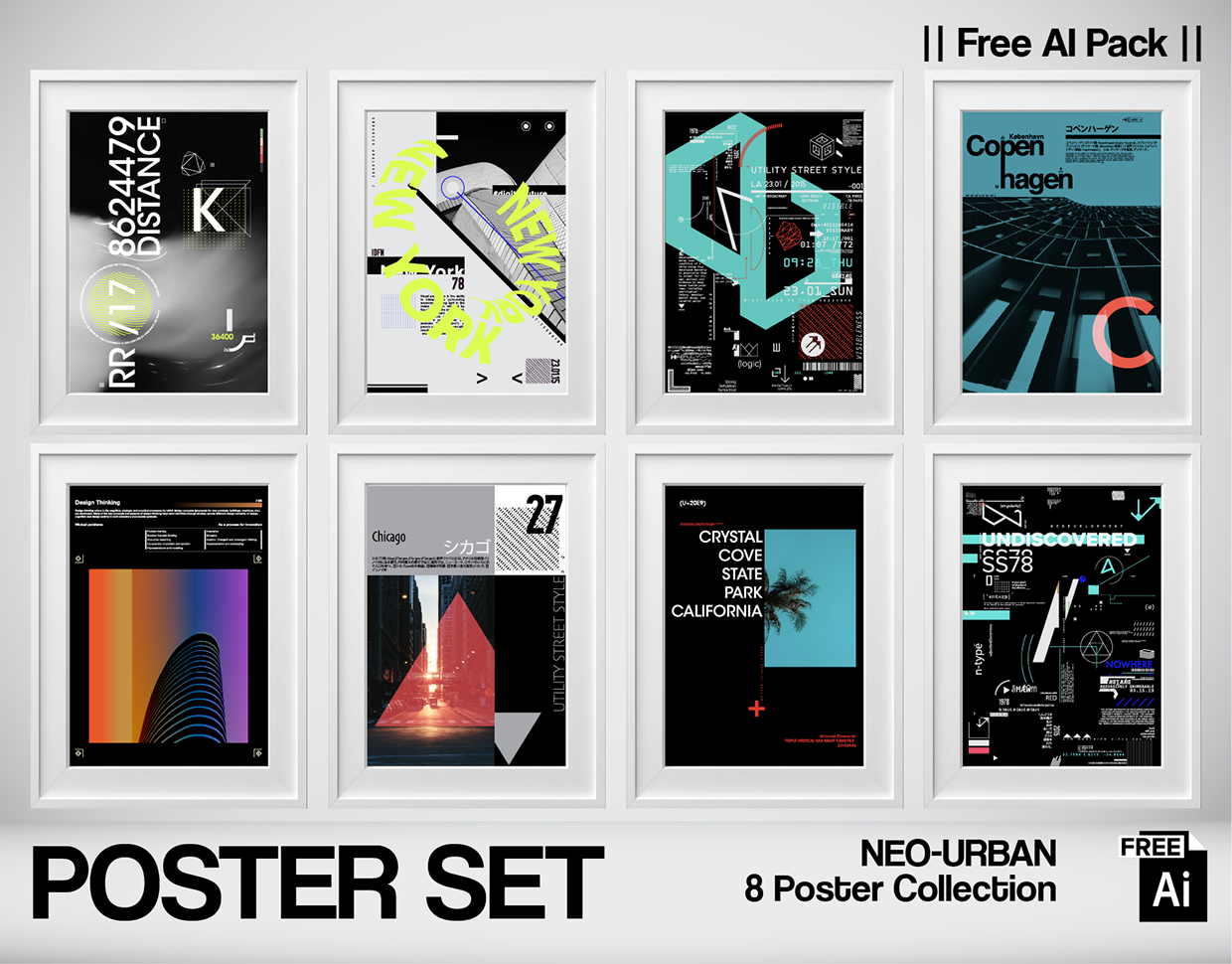 NEO-URBAN - Street Style Typography and Utility Posters