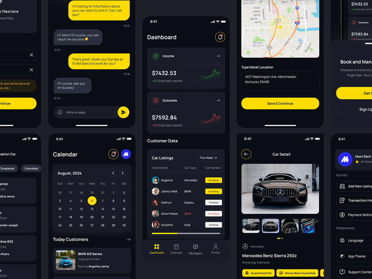 Rent Car for Seller Mobile App