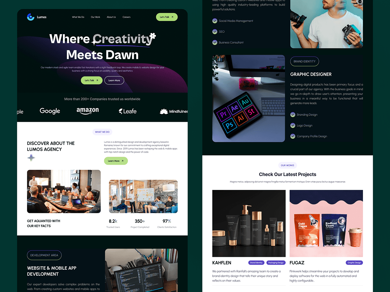 Luminos - Digital Agency Website Company Profile Image 0