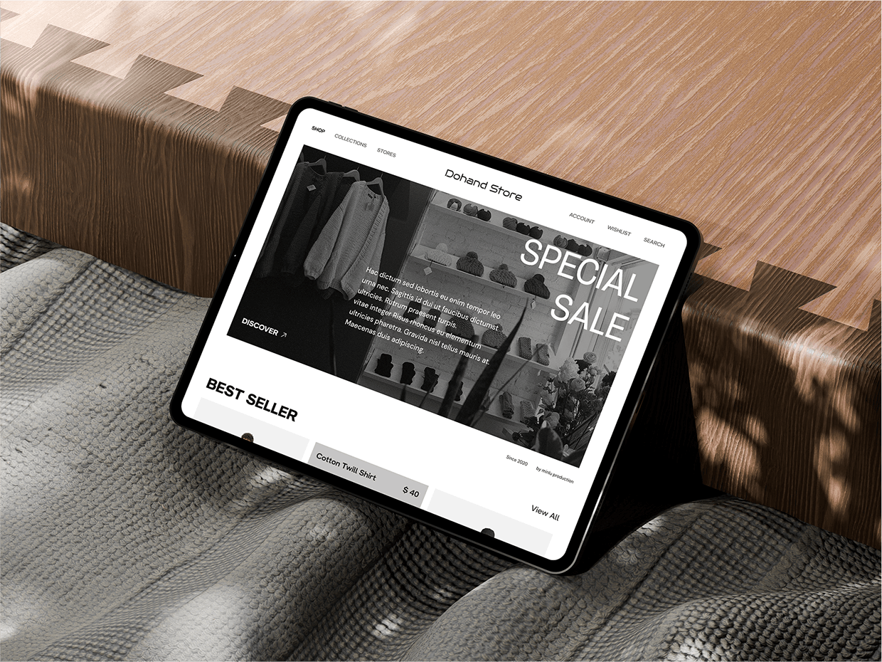 Dohand - Fashion Store E-Commerce Website UI