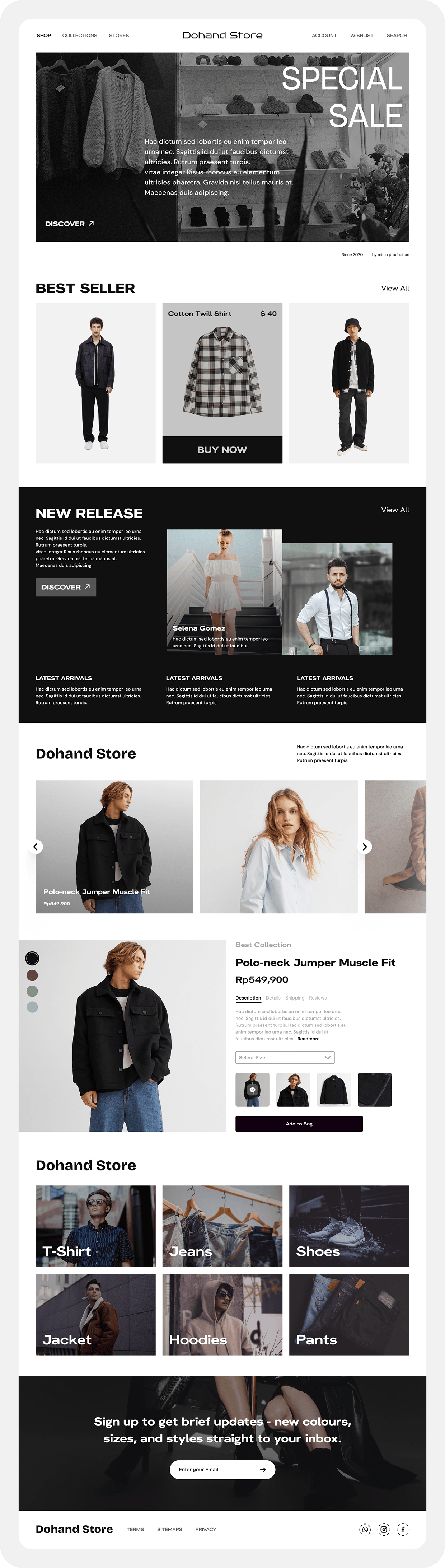 Dohand - Fashion Store E-Commerce Website UI Image 0