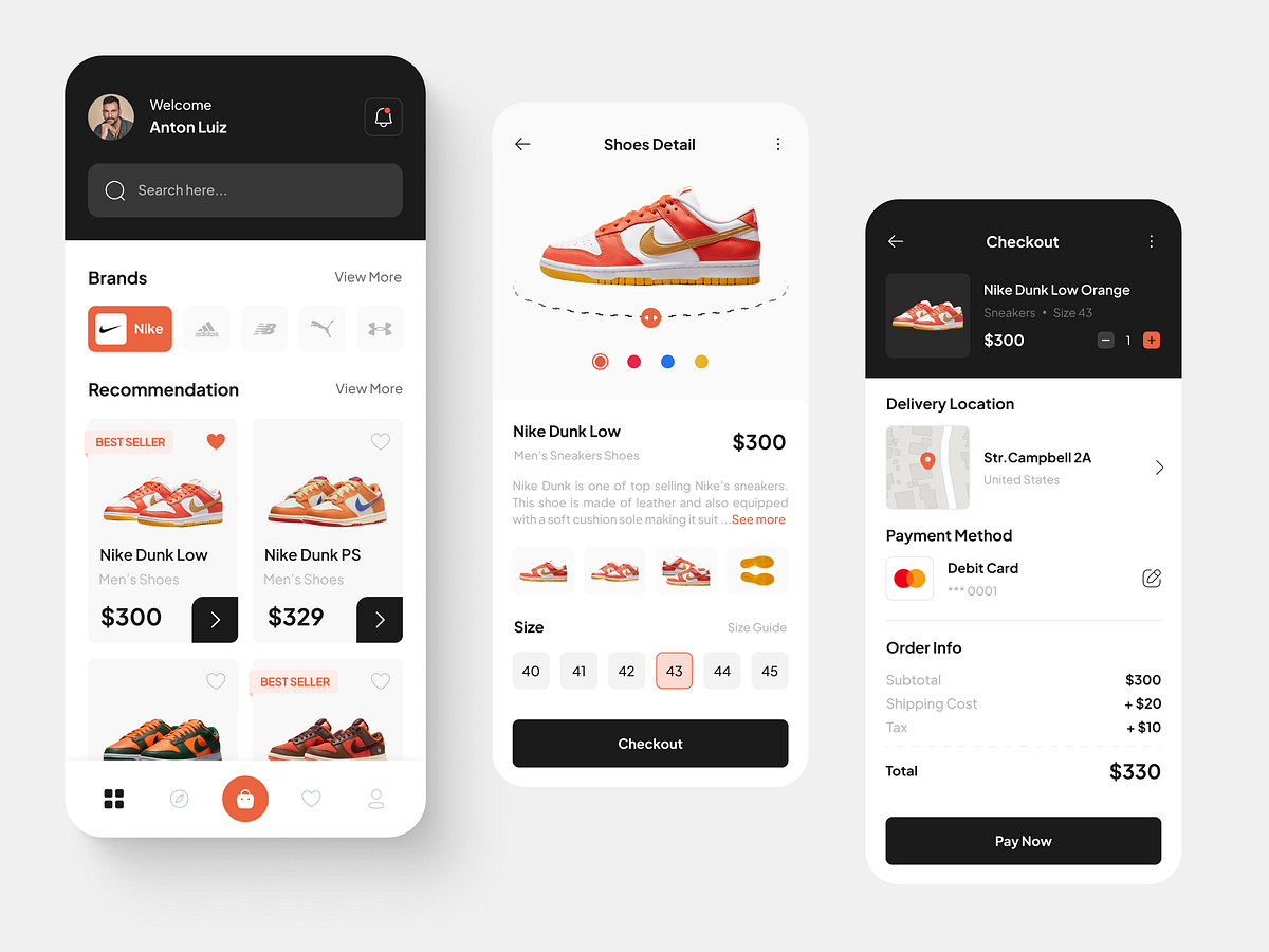 Shoes Store Mobile App UI 👞