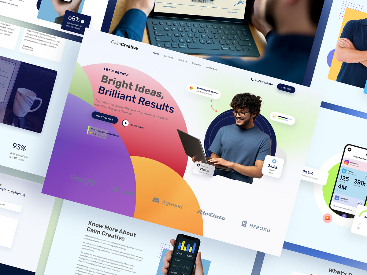 Digital marketing agency website design Image 2