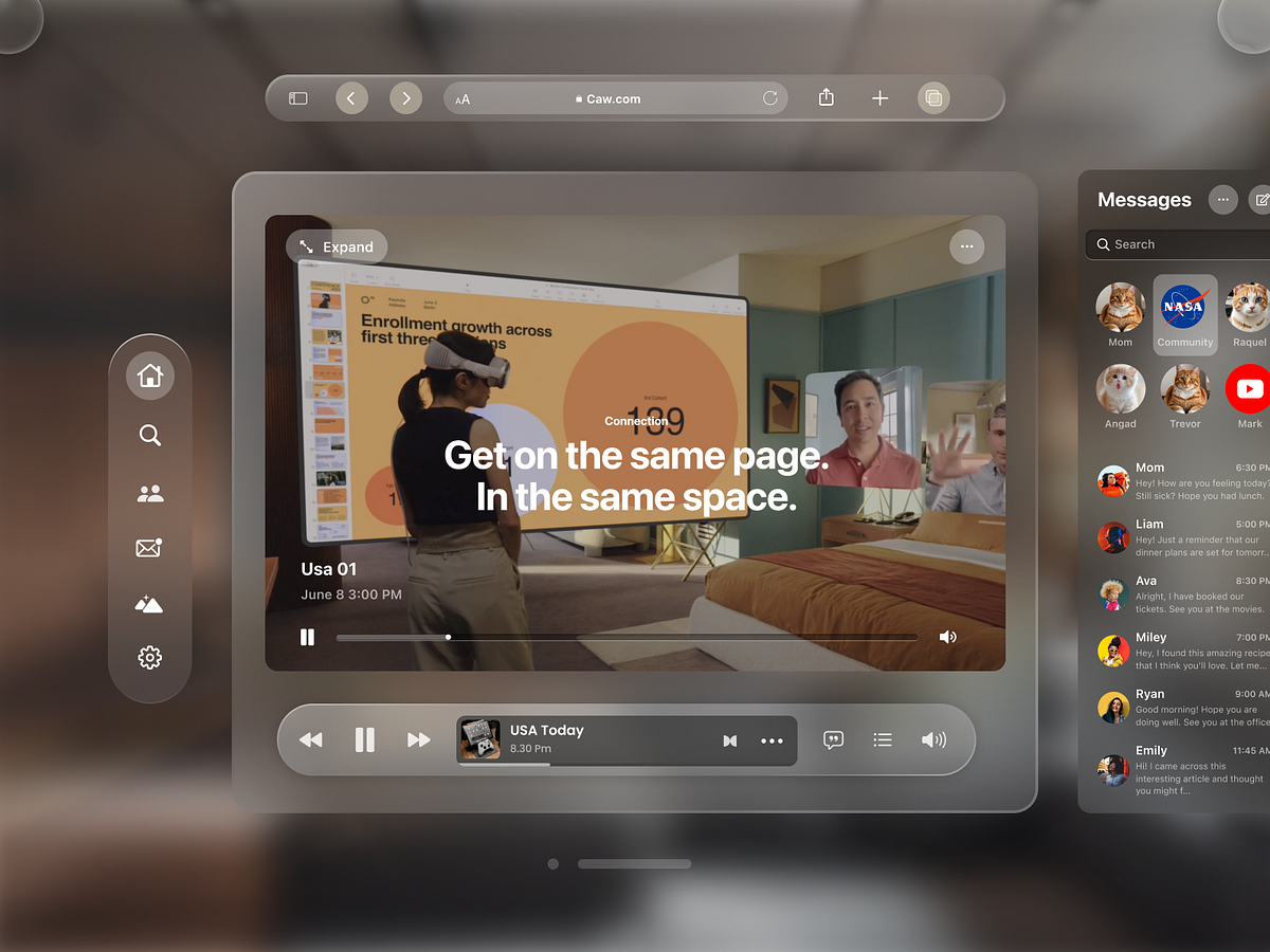 Apple Liquid Glass UI Design
