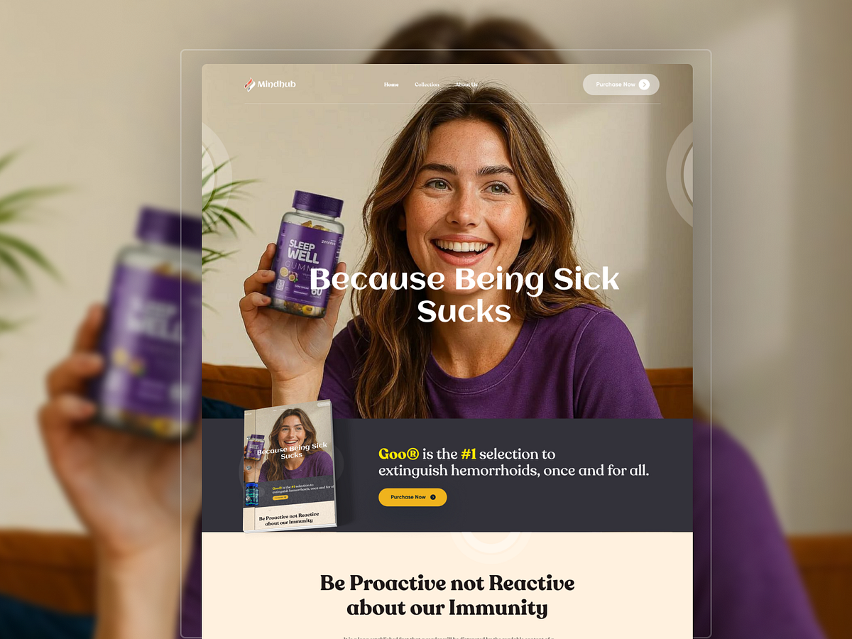 Wellness healthcare - Medicine Supplement Website Design
