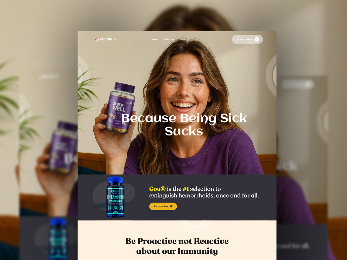 Wellness healthcare - Medicine Supplement Website Design Image 0