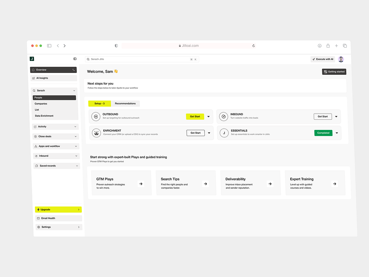 Sales Intelligence - AI Sales CRM Dashboard Design Image 0