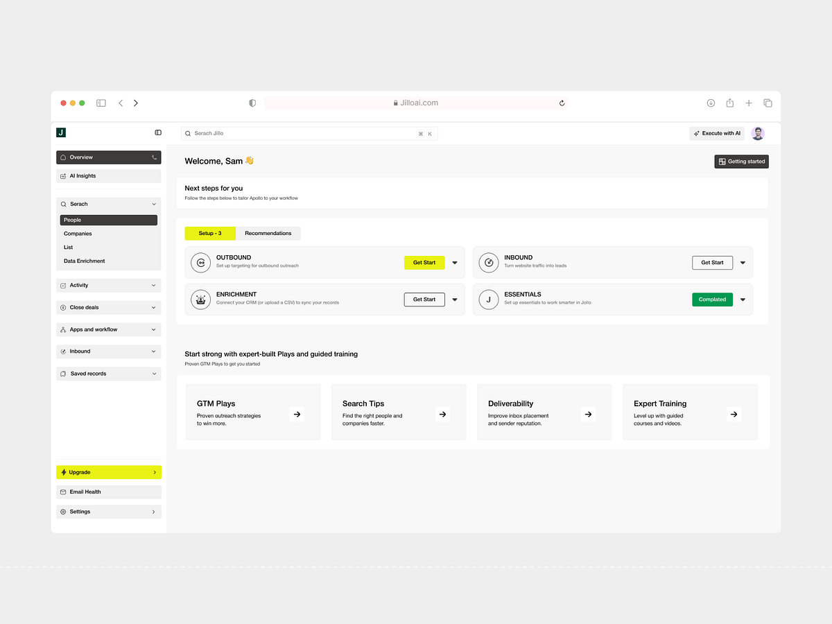 Sales Intelligence - AI Sales CRM Dashboard Design Image 1