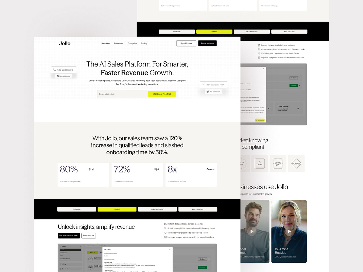 Redesign- AI B2B Sales Platform Website Design Image 0