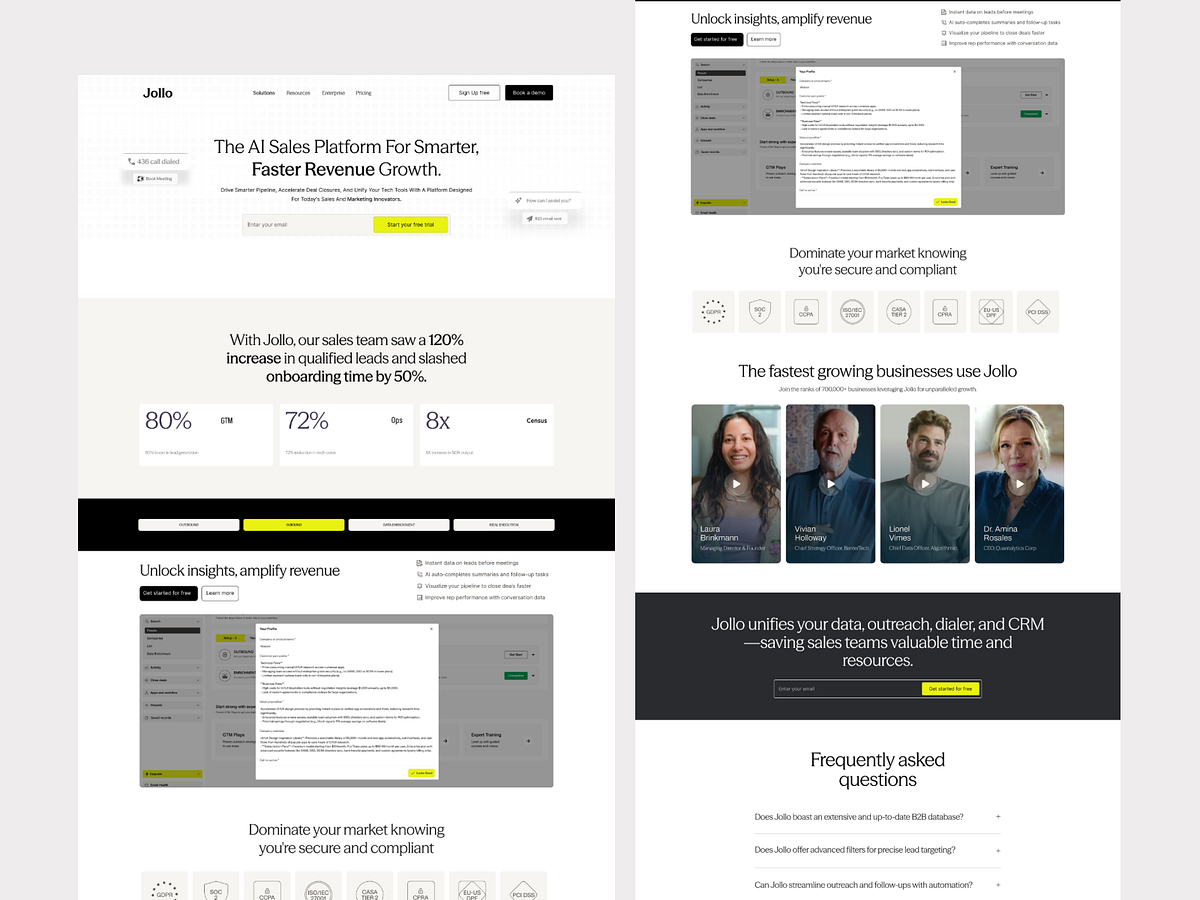 Redesign- AI B2B Sales Platform Website Design Image 2