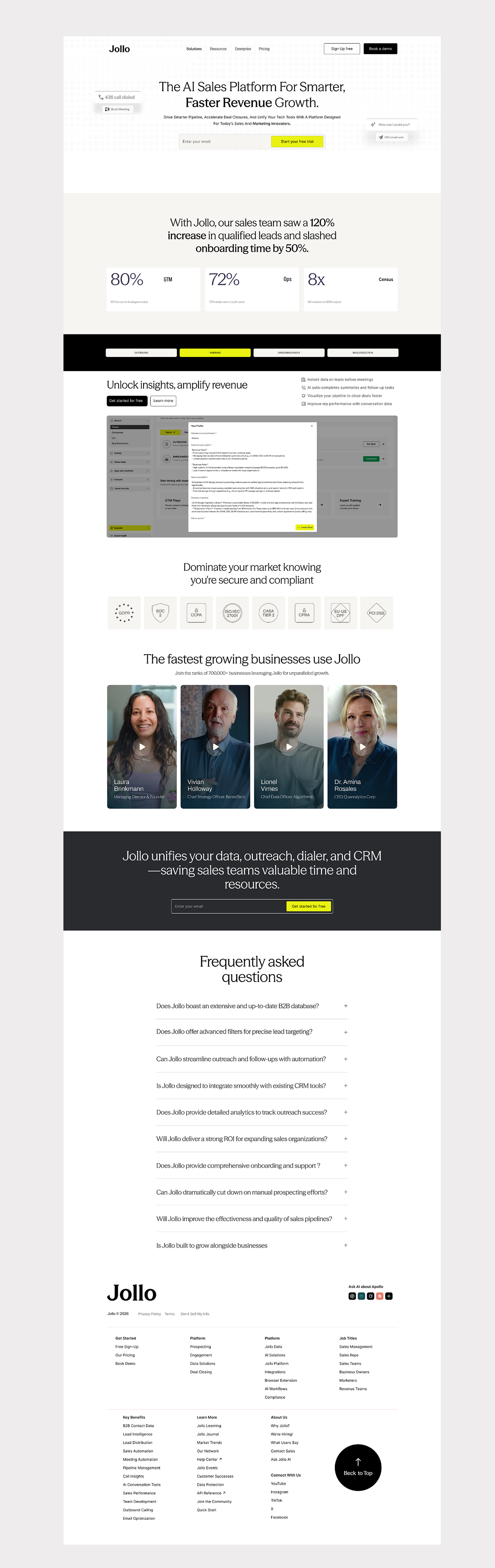 Redesign- AI B2B Sales Platform Website Design Image 4