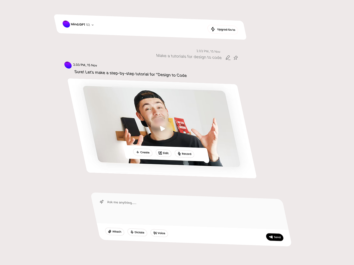 AI Chat Interface - B2B CRM Dashboard UI Design Image 7