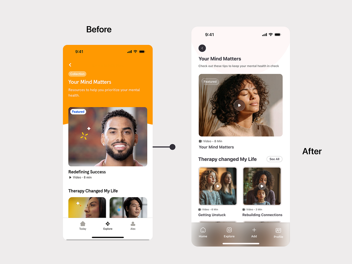 Redesign App - Mental Health App UI Design Image 0