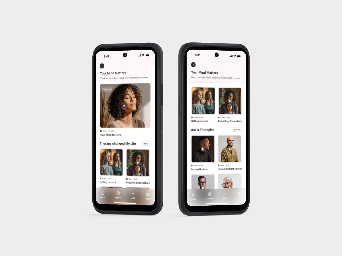 Redesign App - Mental Health App UI Design Image 2