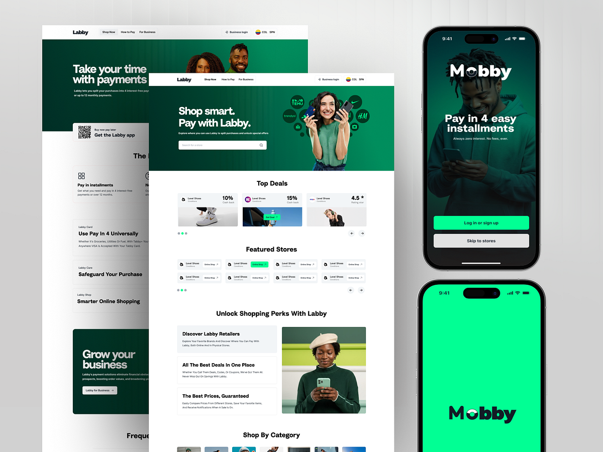 BNPL Website Design - Mobile APP