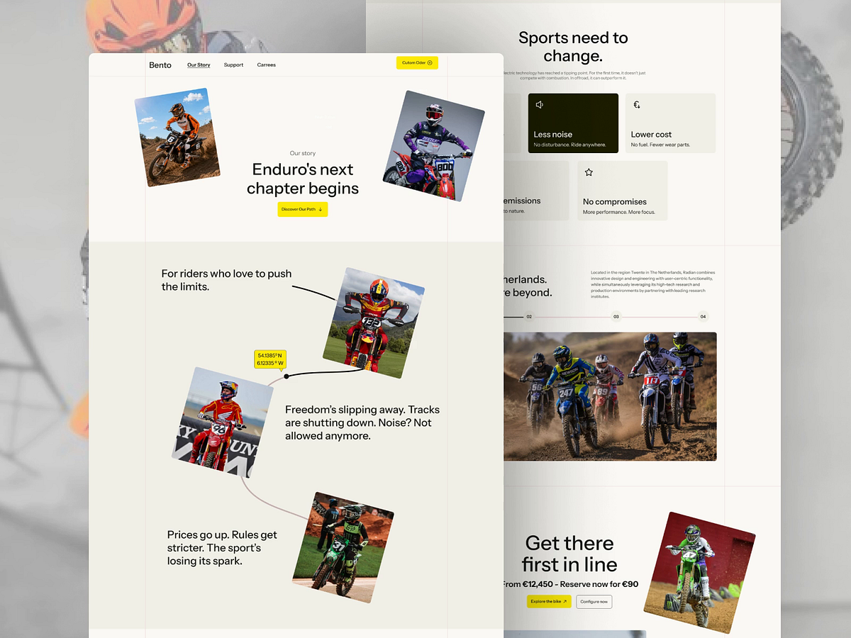 Sport Moto bike Website Design Image 1