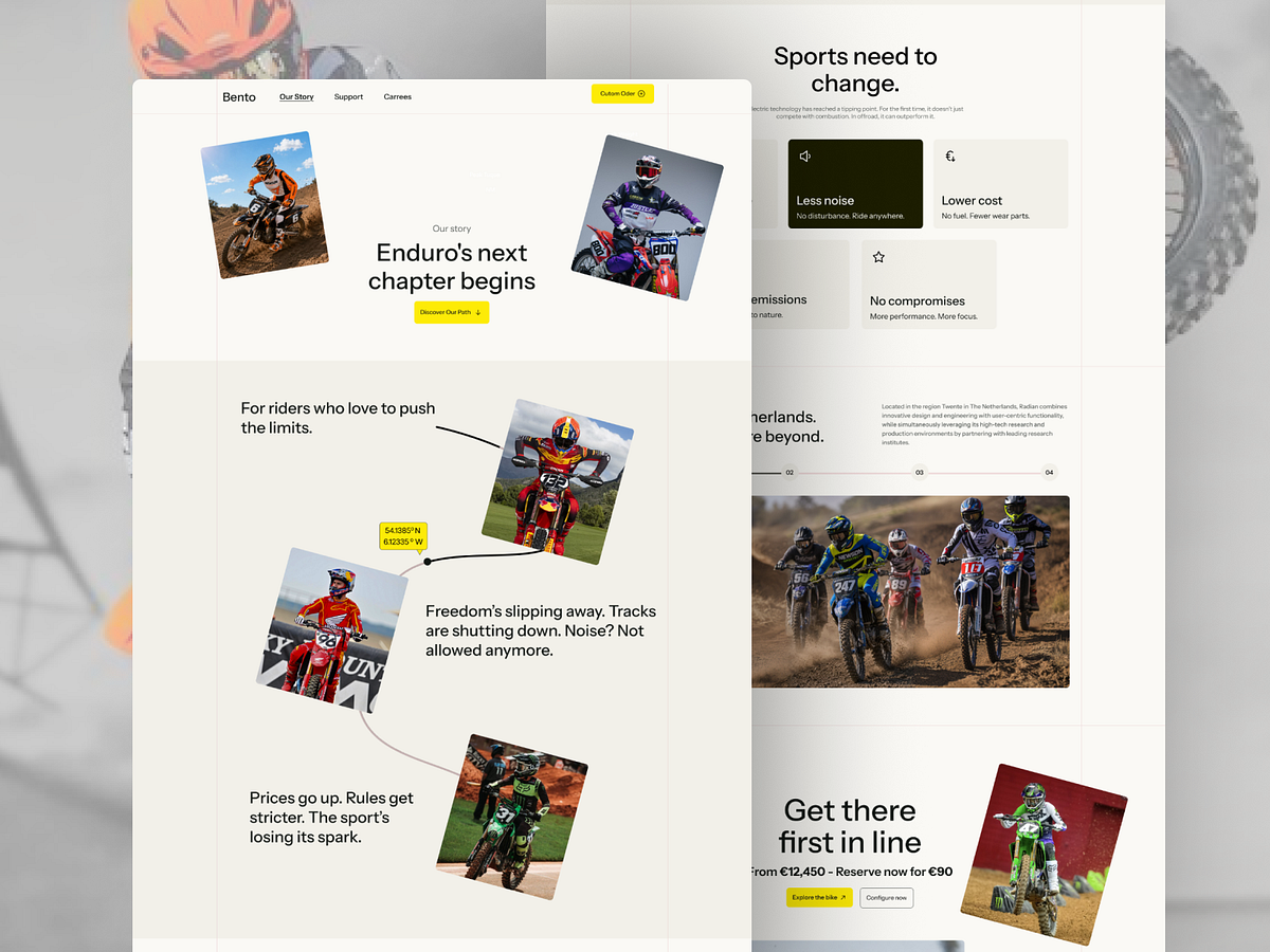 Sport Moto bike Website Design Image 2