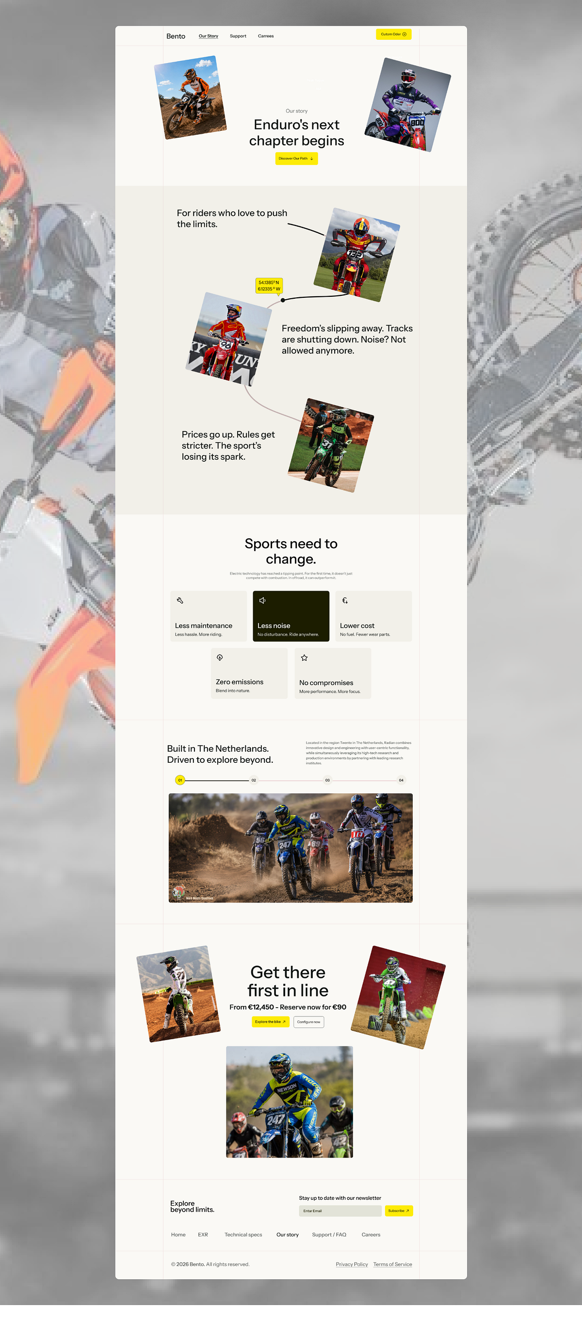 Sport Moto bike Website Design Image 3
