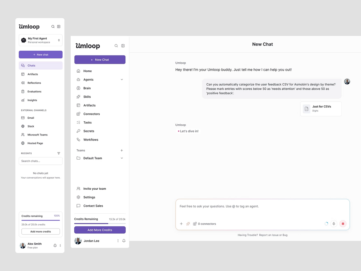 AI agents Web App Image 1