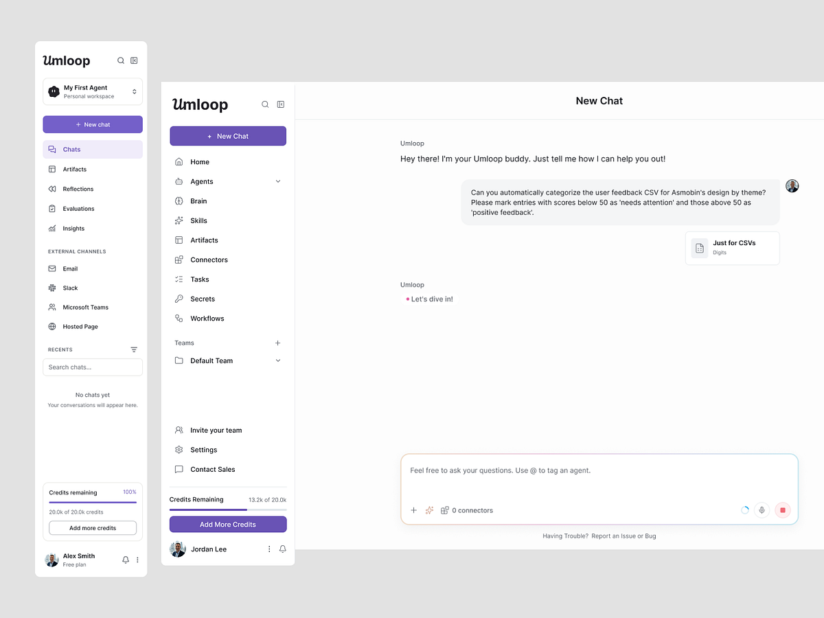 AI agents Web App Image 2