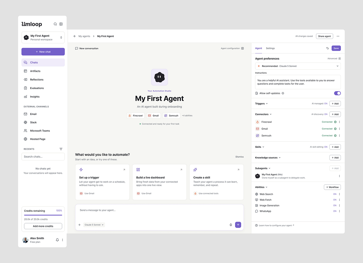 AI agents Web App Image 3