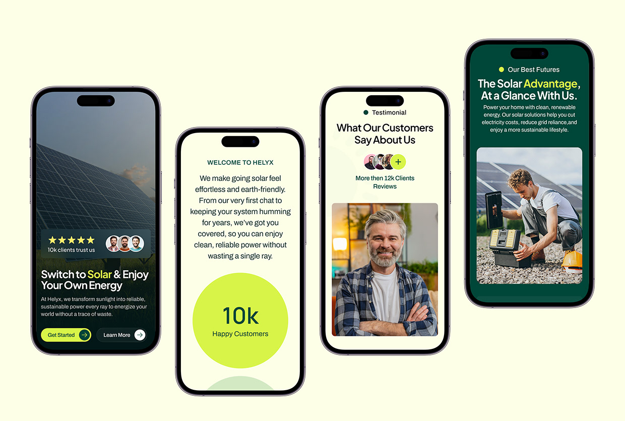 Helyx - Solar Energy Website UX/UI Image 10