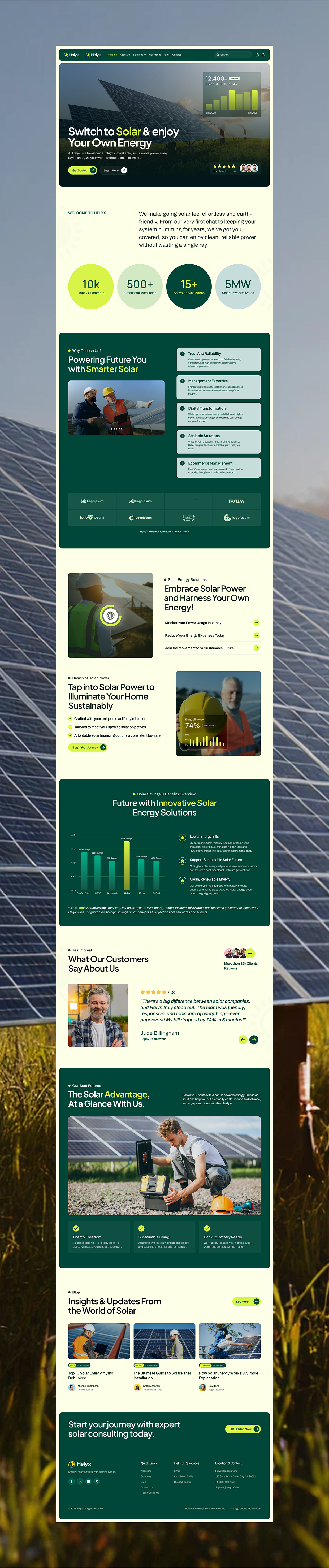 Helyx - Solar Energy Website UX/UI Image 11