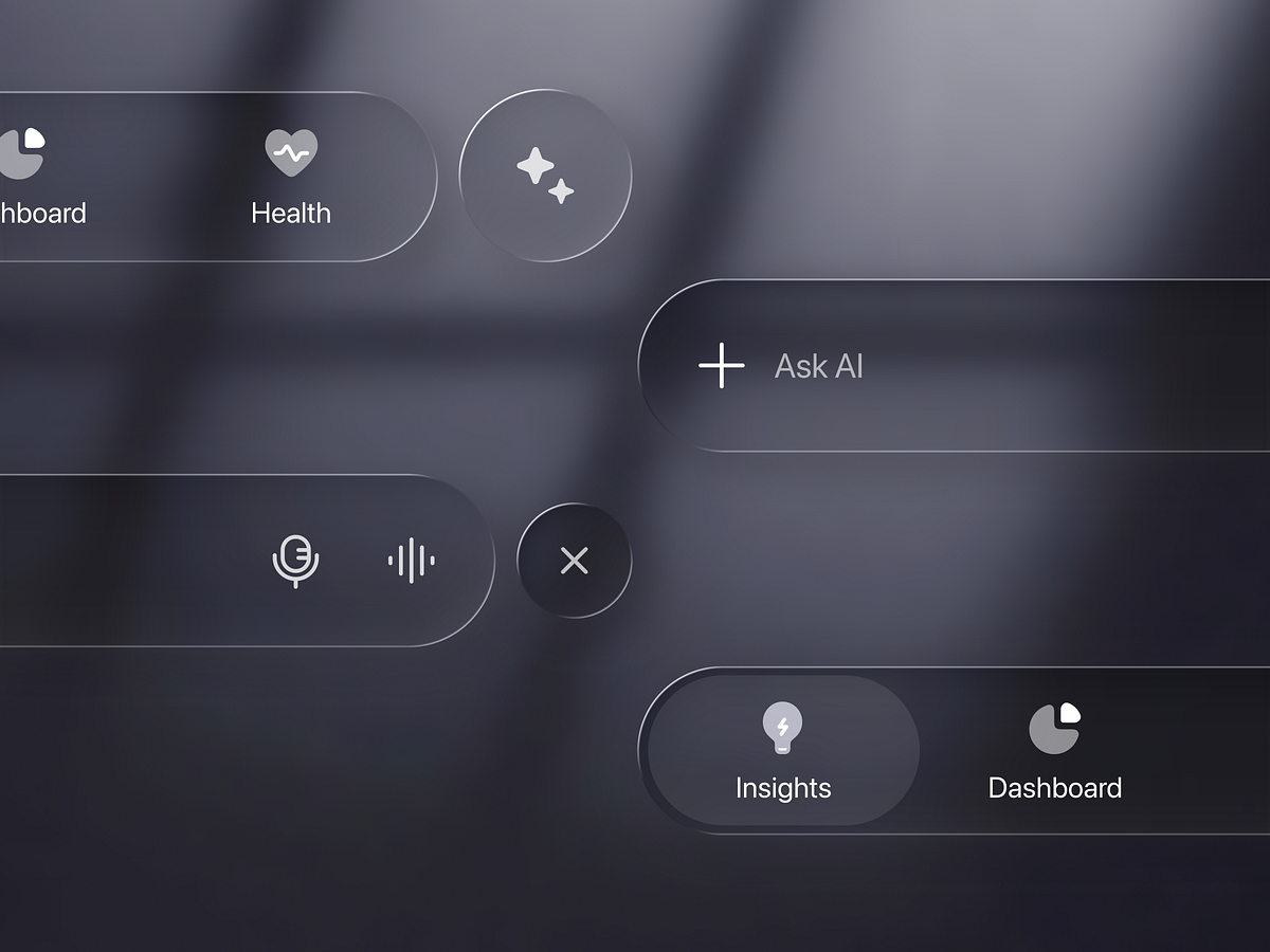 Liquid Glass Tab Bar UI