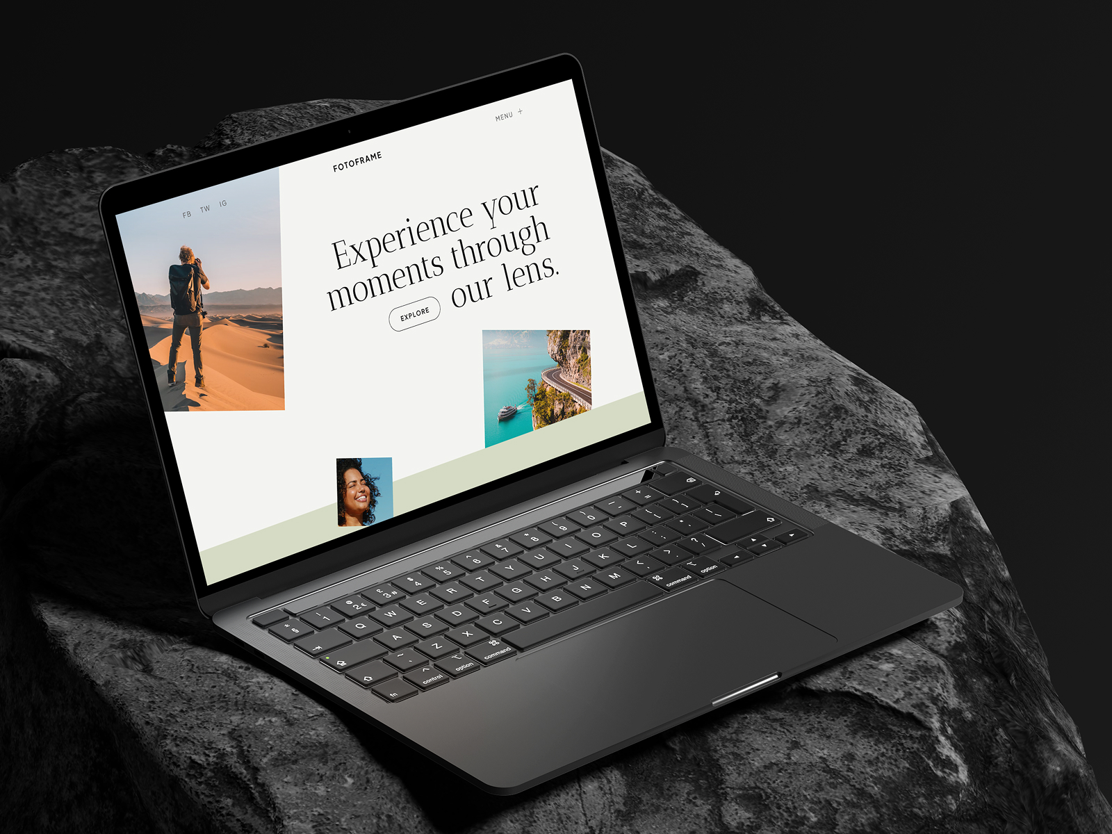 PhotoFrame: Free Portfolio Website Template by Manmeet Singh