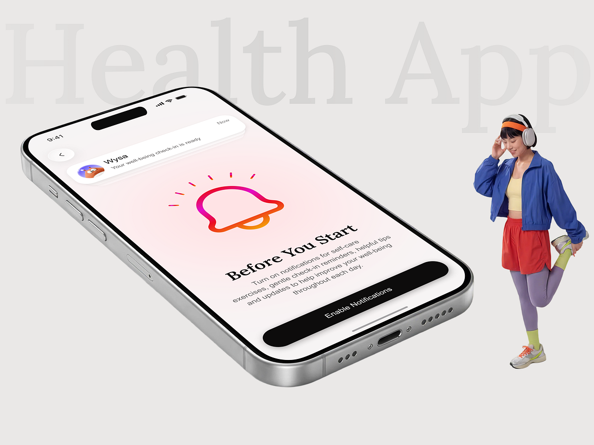 AI Mental Wellness Mobile IOS App Design