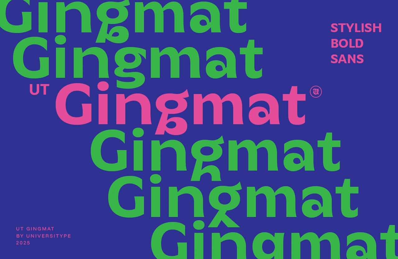 UT Gingmat – A Bold Stylish Sans