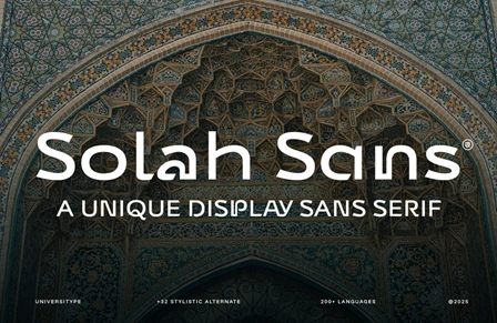 UT Solah Sans - Soft Geometry With Spiritual Breath