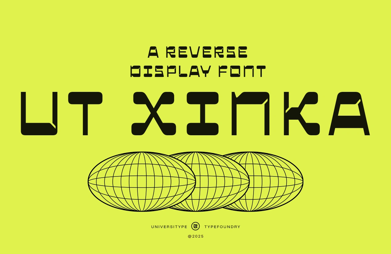 UT Xinka - A Reverse Display Font