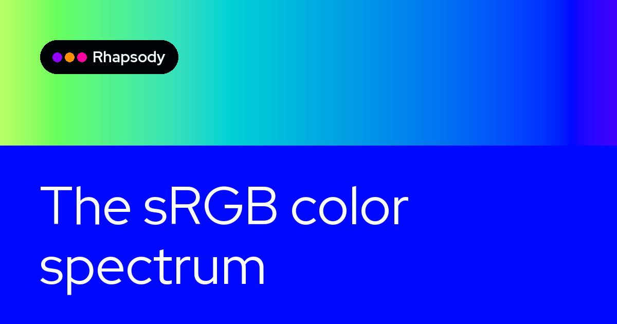 Every Color, by Family — codes & contrast | Rhapsody
