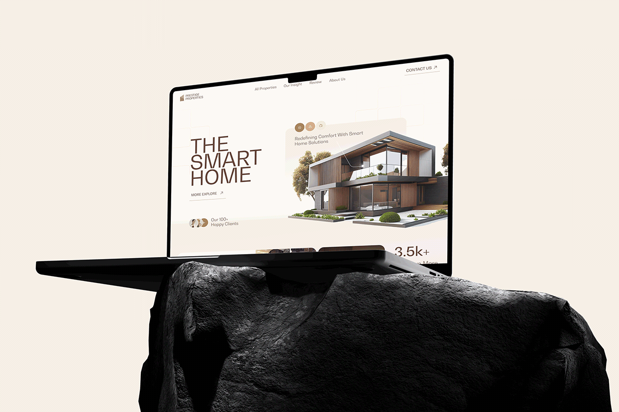 Smart Home Website UI/UX Design Image 0
