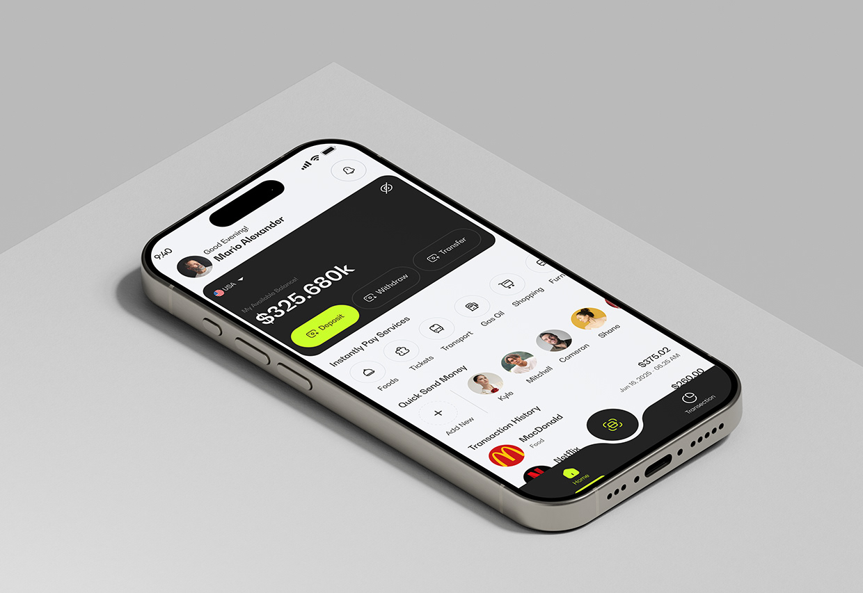 Fintech Wallet Mobile App UI/UX Design Image 0