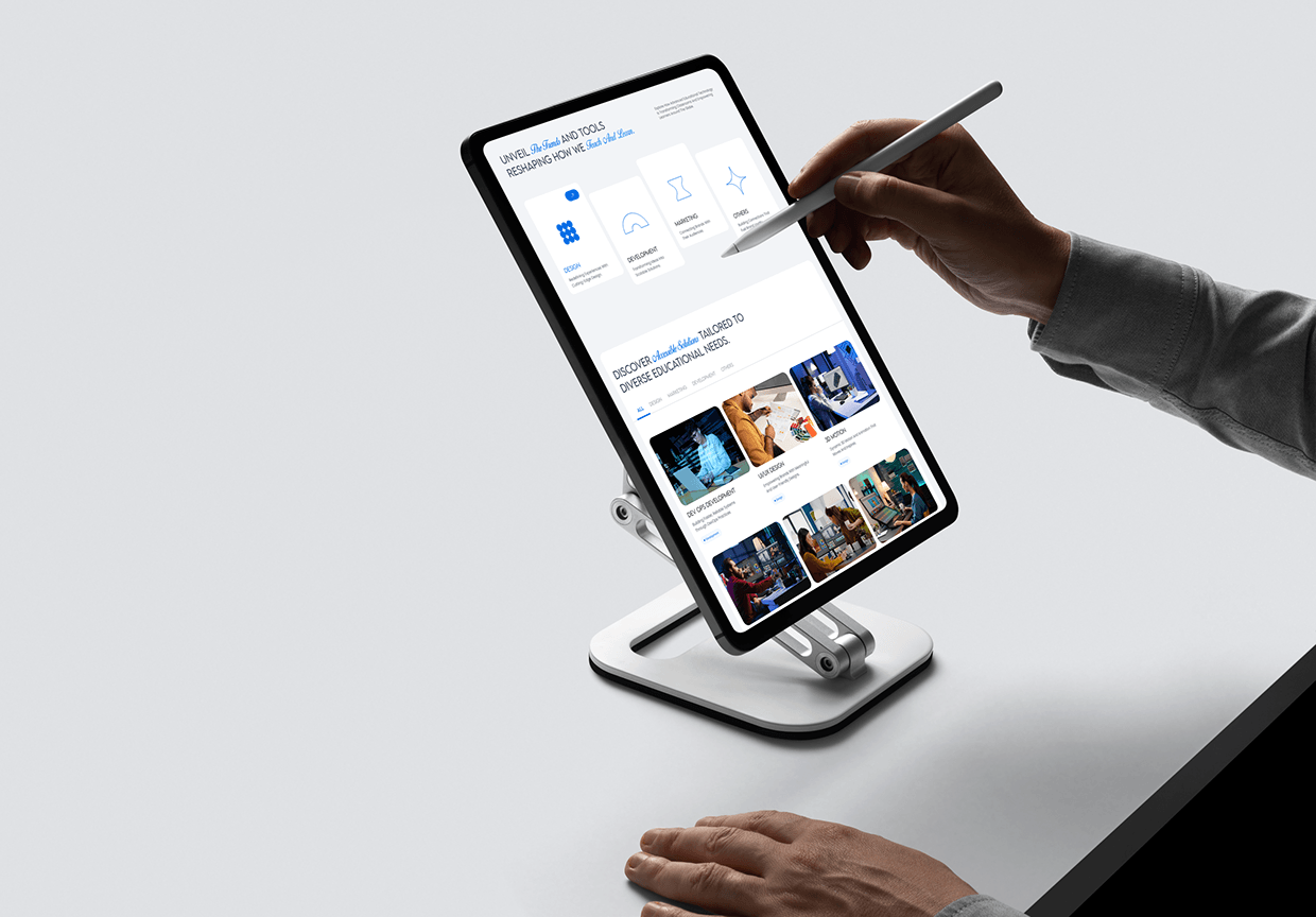 Edtech website UI/UX design Image 0